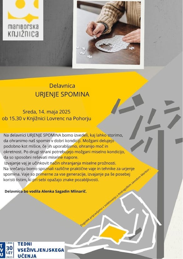 Delavnica Urjenje spomina